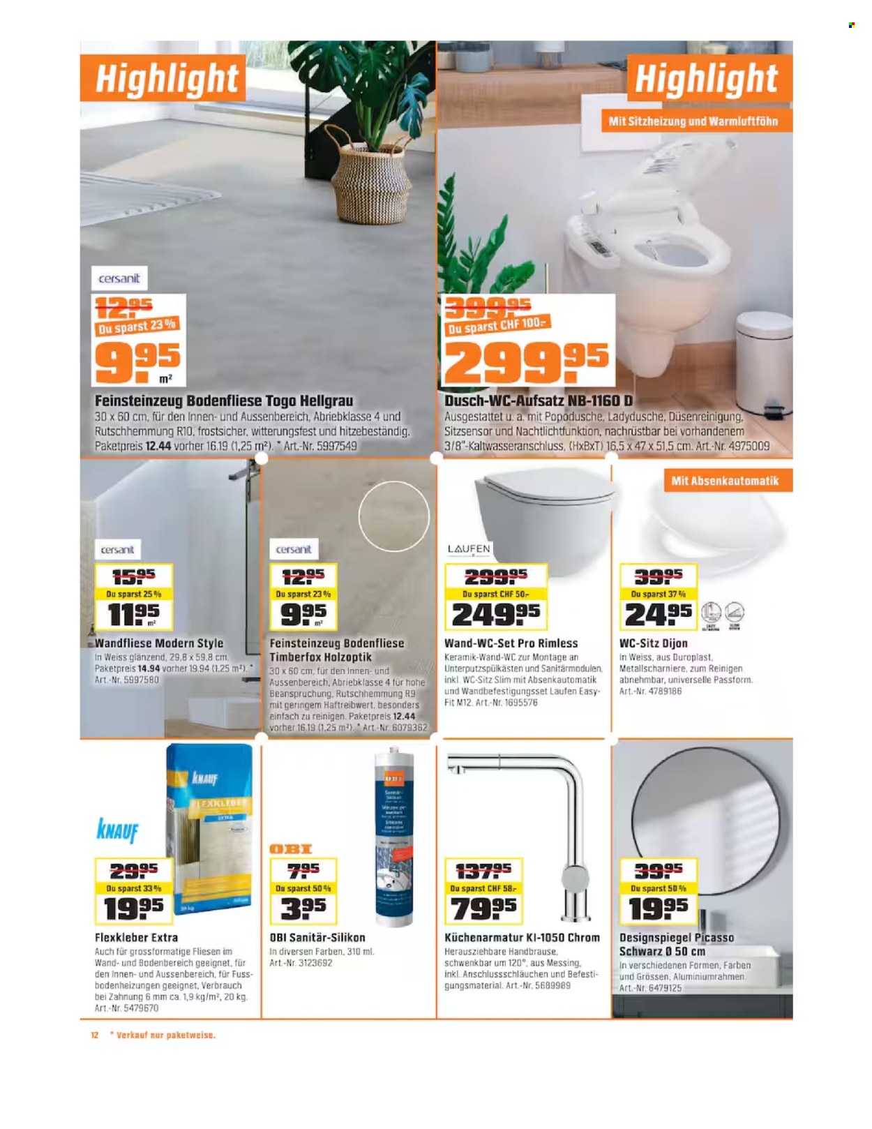Catalogue OBI - 5.8.2026 - 30.8.2026. Page 12. Page 12