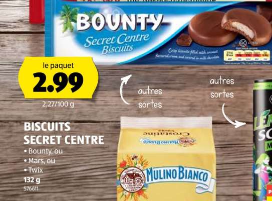 Bounty Secret Centre Biscuits