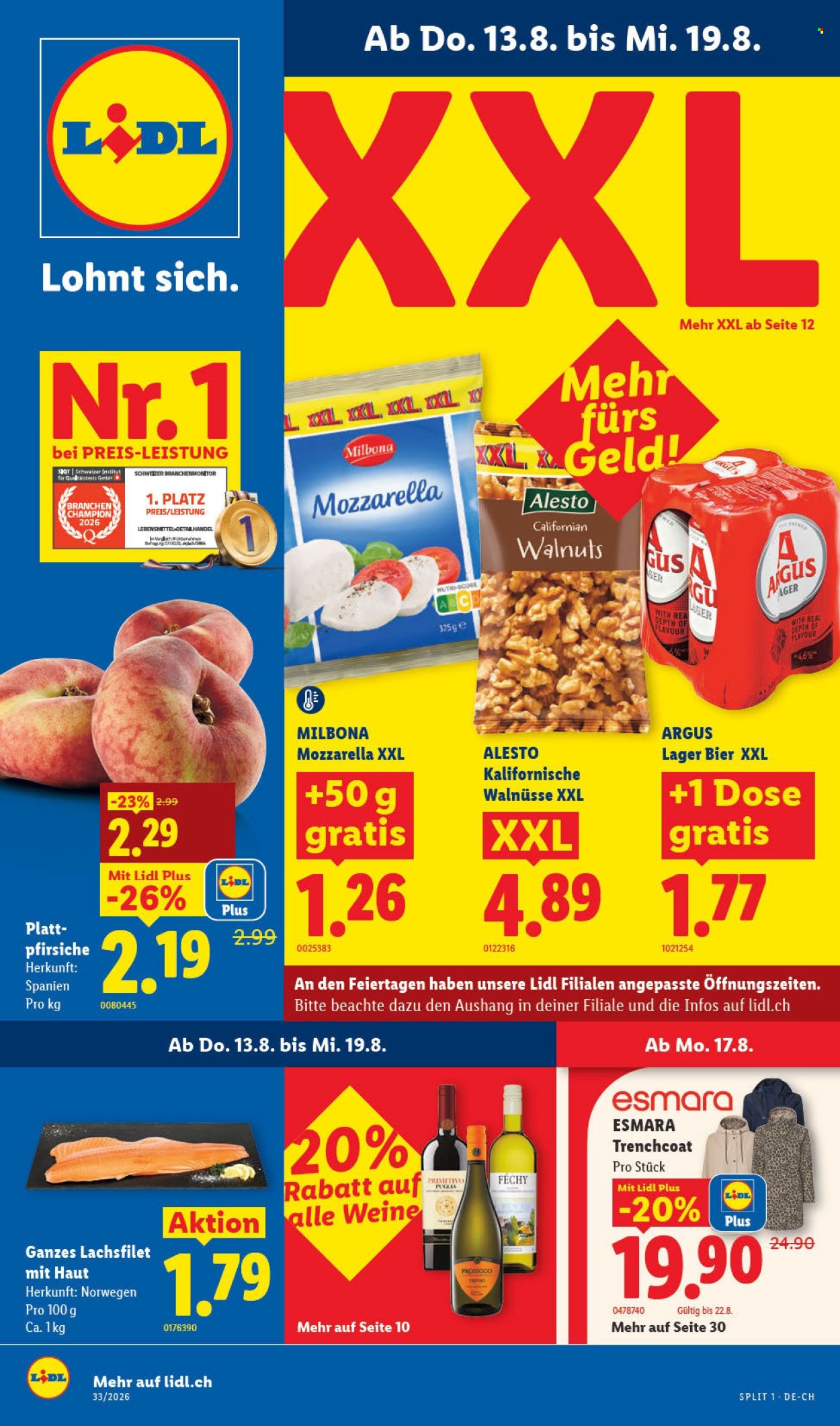 Catalogue Lidl - 13.8.2026 - 19.8.2026. Page 1. Page 1