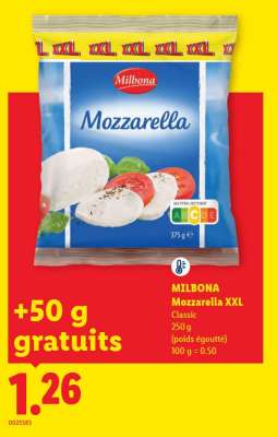 MILBONA Mozzarella XXL