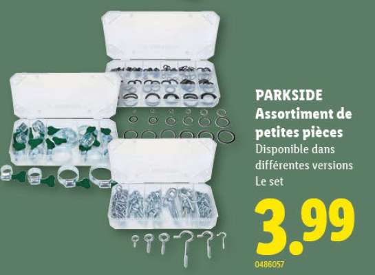PARKSIDE Assortiment de petites pièces