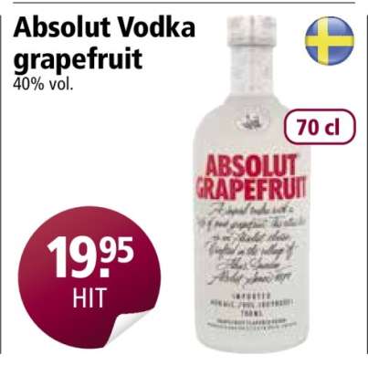 Absolut Vodka grapefruit