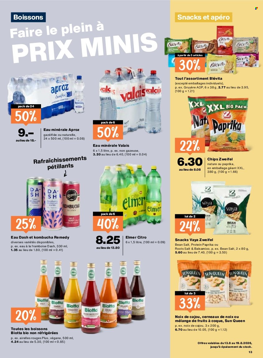 Catalogue Migros - 13.8.2026 - 19.8.2026. Page 13. Page 13