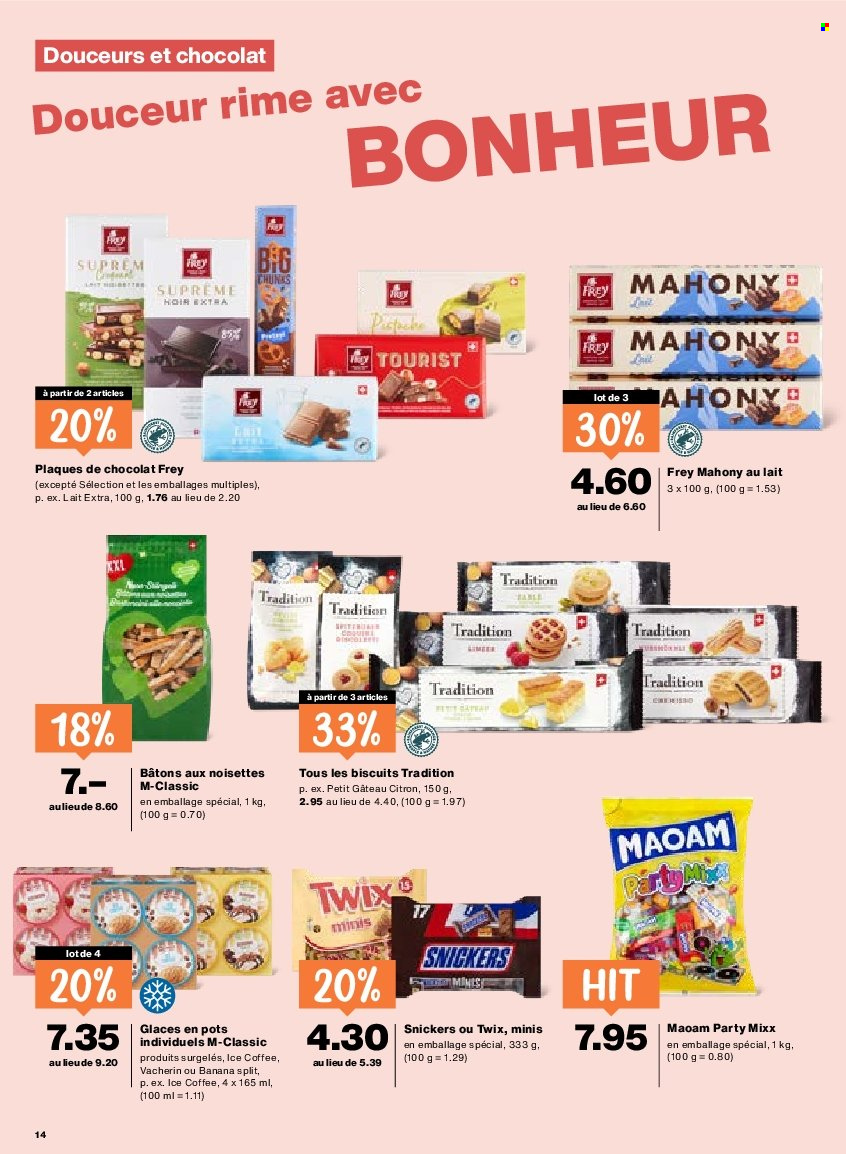 Catalogue Migros - 13.8.2026 - 19.8.2026. Page 14. Page 14