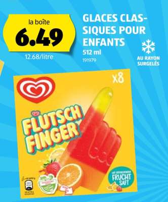 GLACES CLASSIQUES POUR ENFANTS