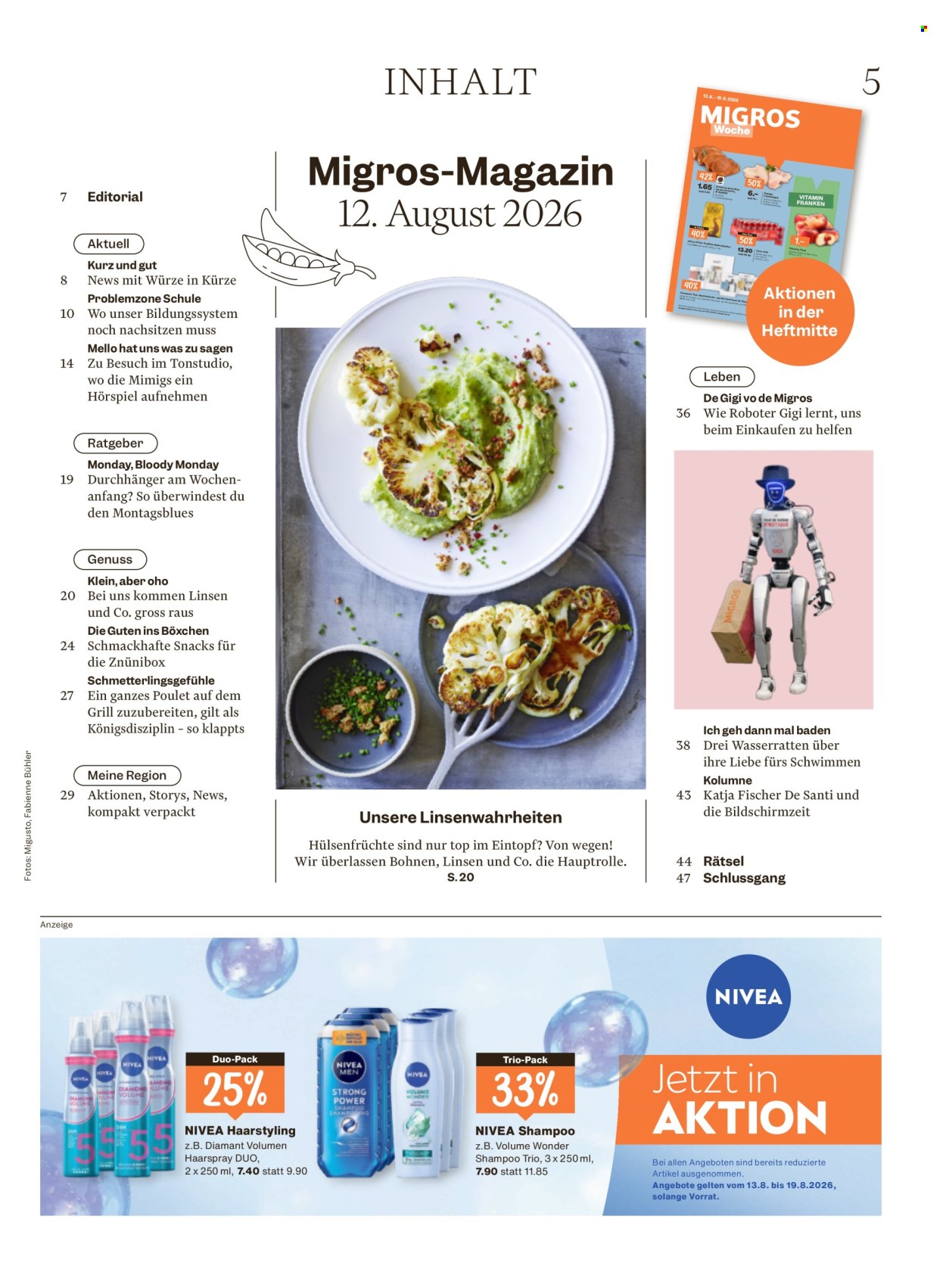 Catalogue Migros - 12.8.2026 - 19.8.2026. Page 5. Page 5