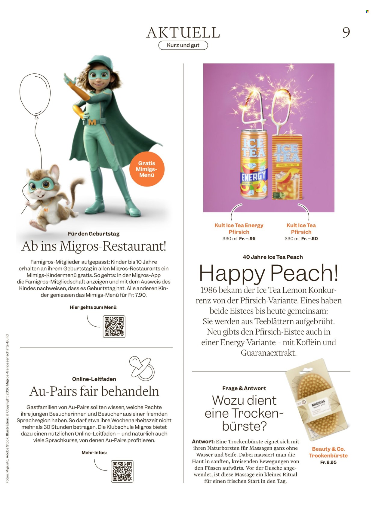 Catalogue Migros - 12.8.2026 - 19.8.2026. Page 9. Page 9
