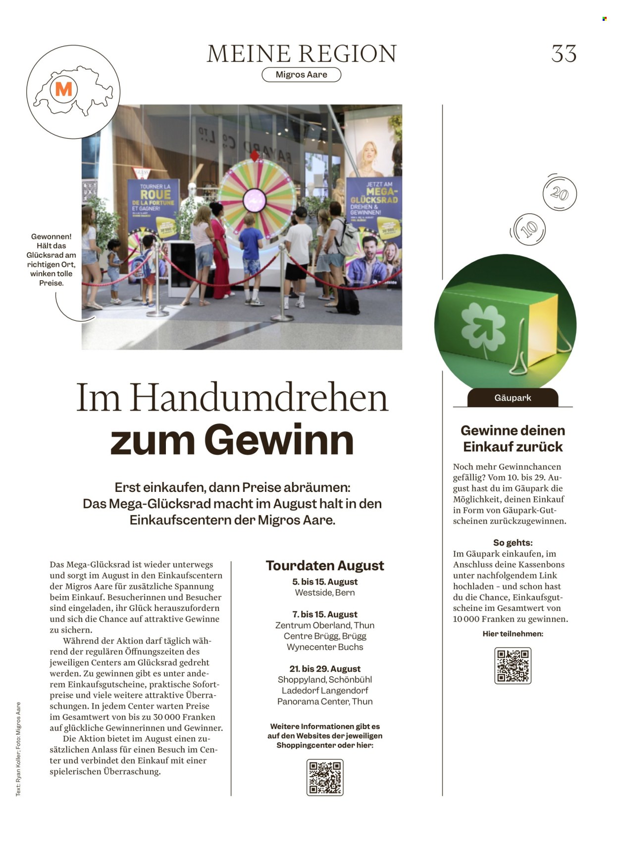 Catalogue Migros - 12.8.2026 - 19.8.2026. Page 33. Page 33