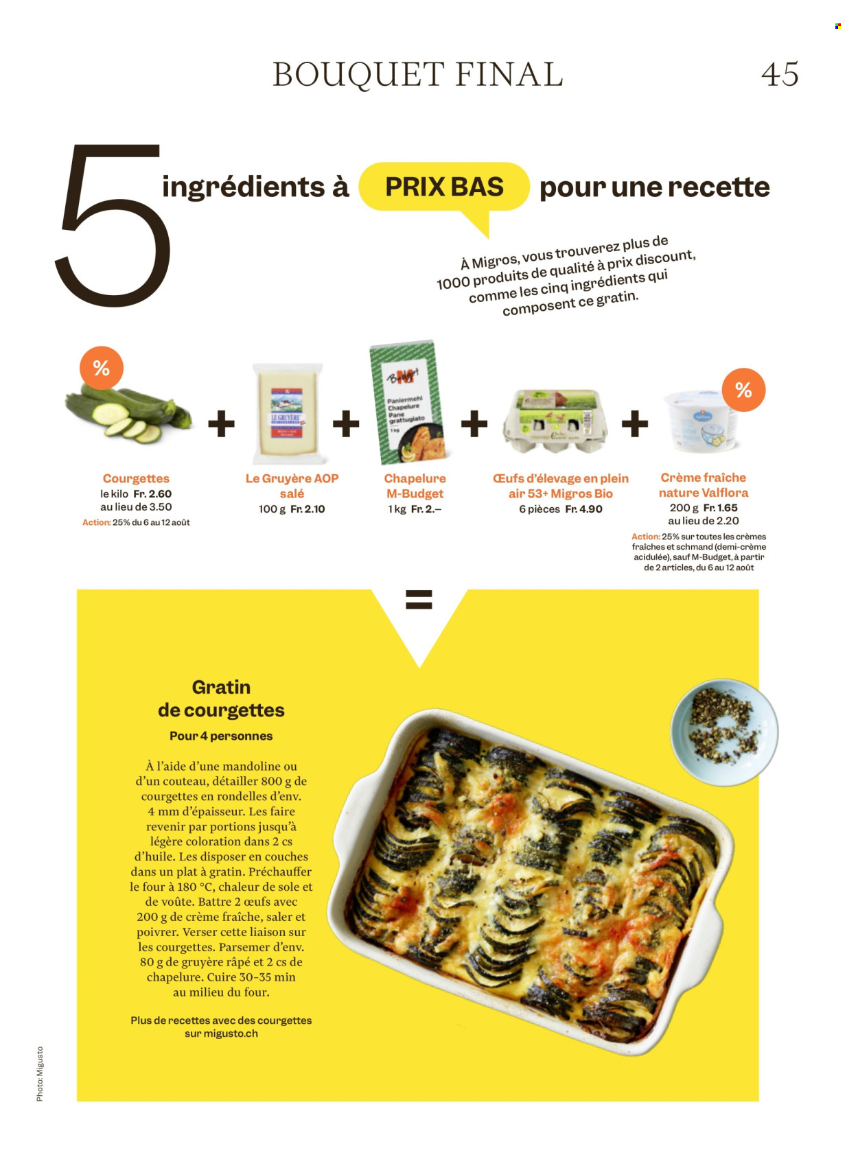 Catalogue Migros - 12.8.2026 - 19.8.2026. Page 45. Page 45