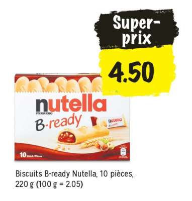 Biscuits B-ready Nutella