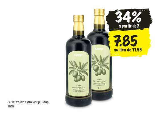 Huile d'olive extra vierge Coop