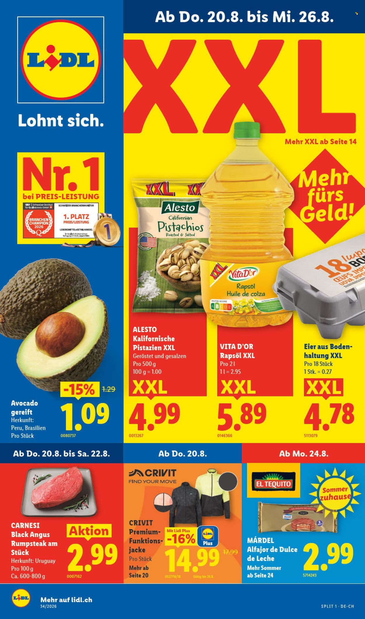 Catalogue Lidl - 20.8.2026 - 26.8.2026. Page 1. Page 1
