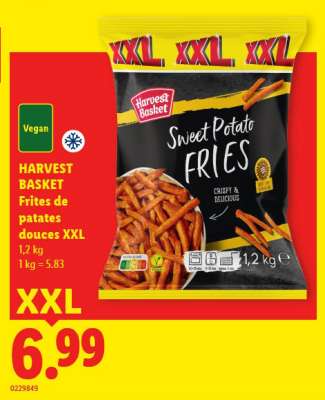 HARVEST BASKET Frites de patates douces XXL