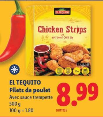 EL TEQUITO Filets de poulet