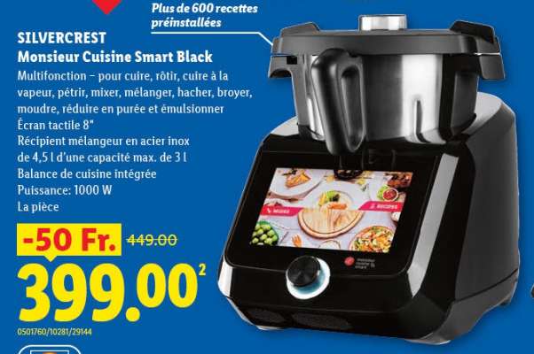 SILVERCREST Monsieur Cuisine Smart Black