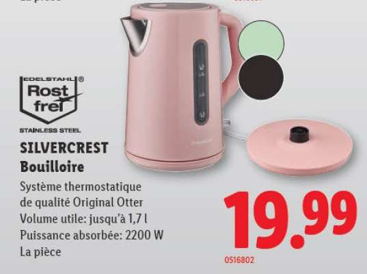 SilverCrest Bouilloire