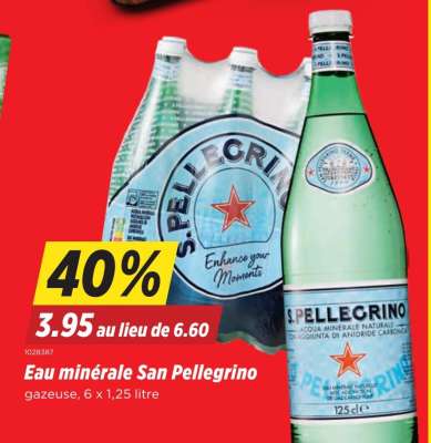 Eau minérale San Pellegrino