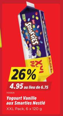 Yogourt Vanille aux Smarties Nestlé