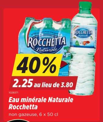 Eau minérale Naturale Rocchetta