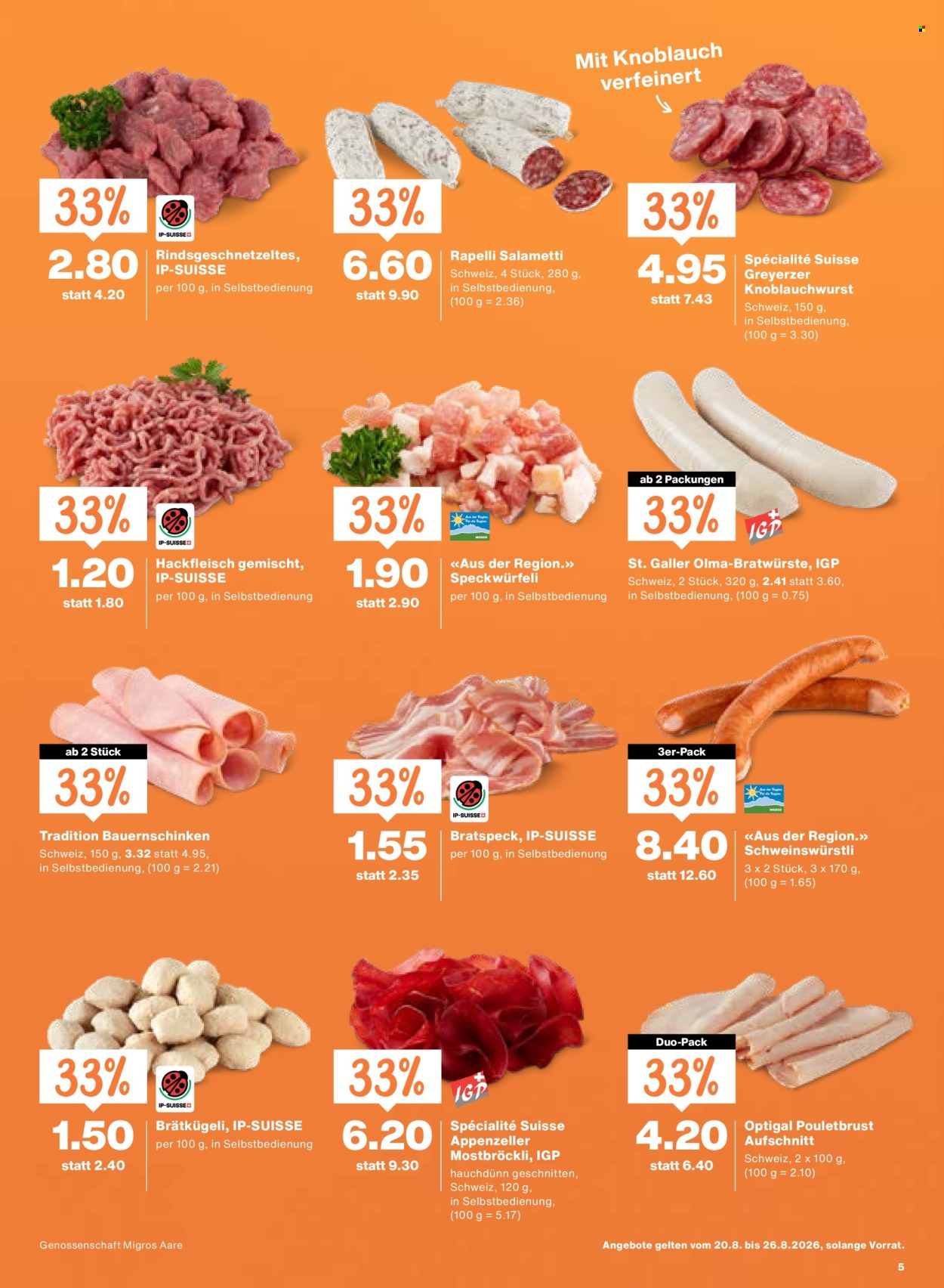 Catalogue Migros - 20.8.2026 - 26.8.2026. Page 5. Page 5