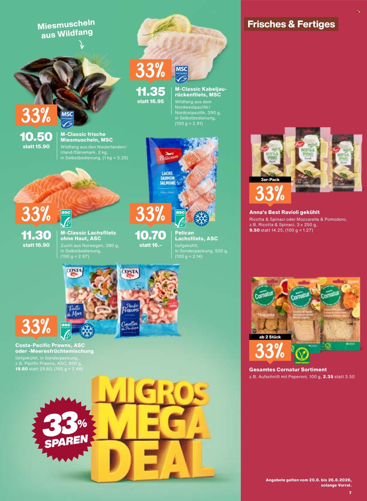 Catalogue Migros - 20.8.2026 - 26.8.2026. Page 7. Page 7