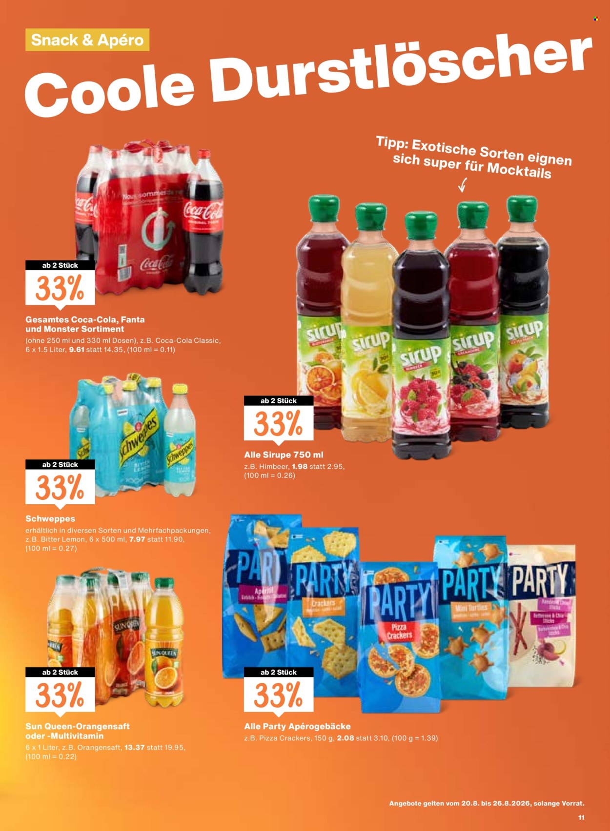 Catalogue Migros - 20.8.2026 - 26.8.2026. Page 11. Page 11