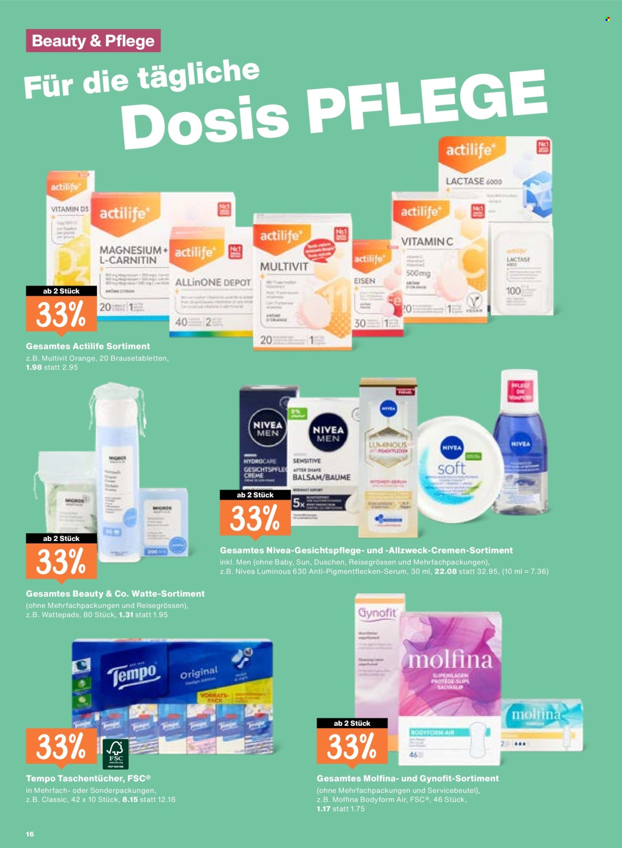 Catalogue Migros - 20.8.2026 - 26.8.2026. Page 16. Page 16