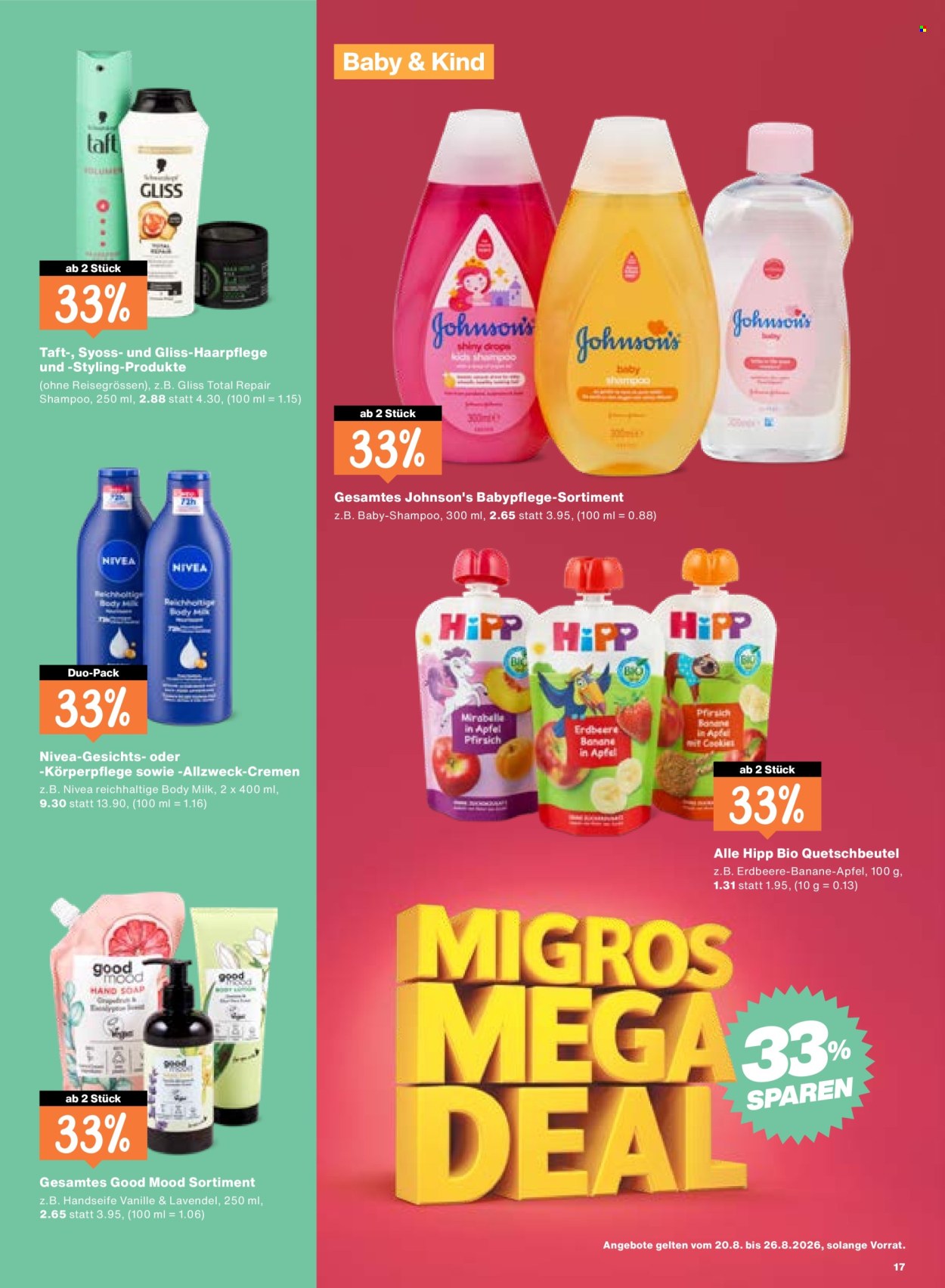 Catalogue Migros - 20.8.2026 - 26.8.2026. Page 17. Page 17