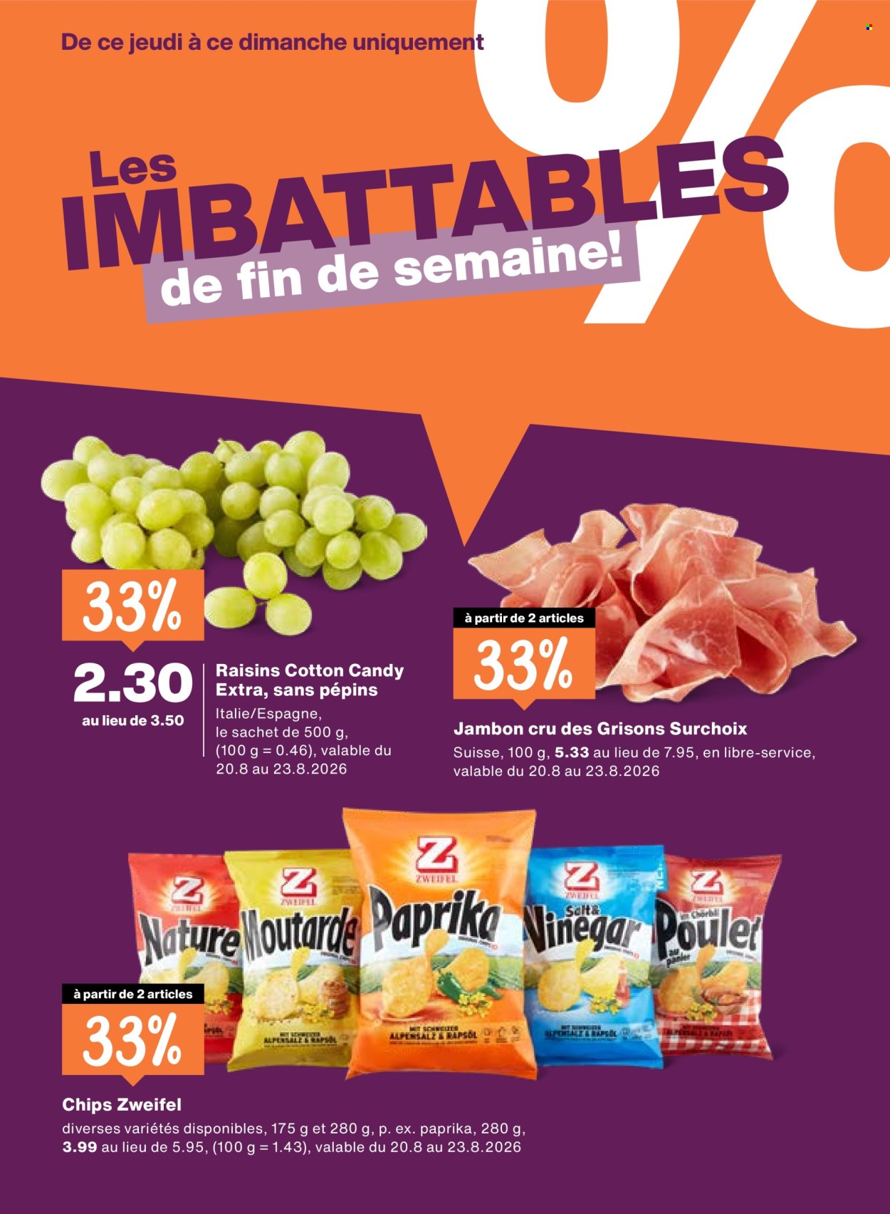 Catalogue Migros - 20.8.2026 - 26.8.2026. Page 20. Page 20
