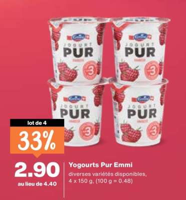 Yogourts Pur Emmi