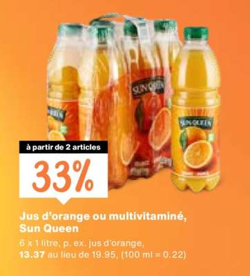 Jus d'orange ou multivitaminé, Sun Queen