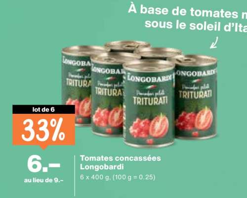 Tomates concassées Longobardi