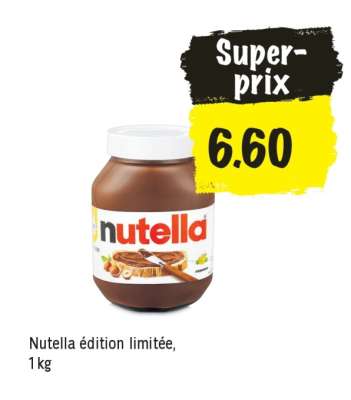 Nutella édition limitée