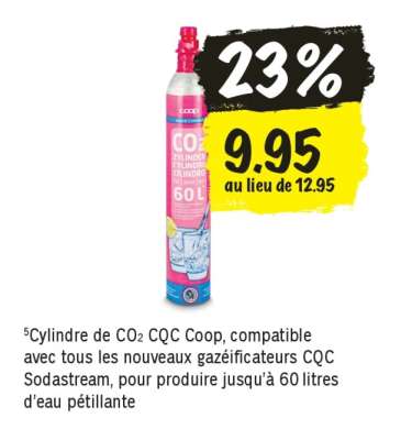 Cylindre de CO₂ CQC Coop