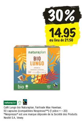 Café Lungo bio Naturaplan