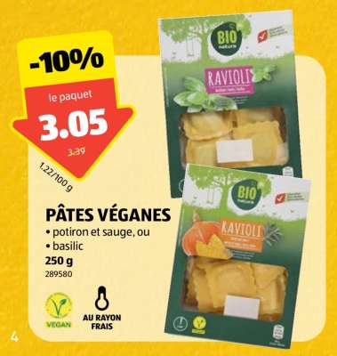 PÂTES VÉGANES