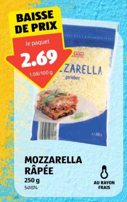 MOZZARELLA RÂPÉE