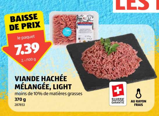 VIANDE HACHÉE MÉLANGÉE, LIGHT