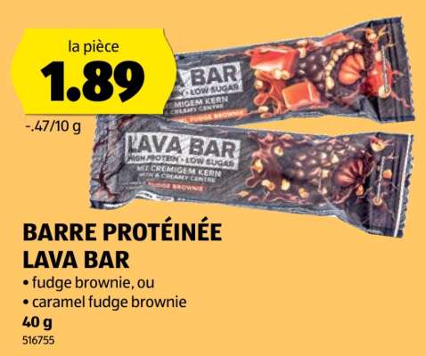 BARRE PROTÉINÉE LAVA BAR