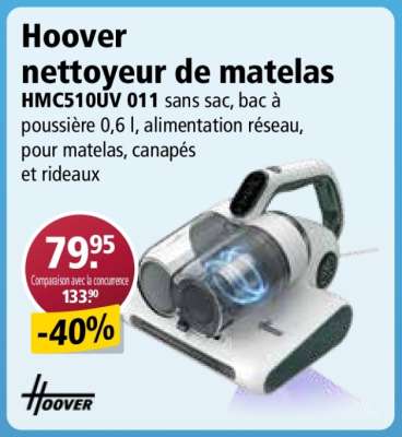 Hoover nettoyeur de matelas