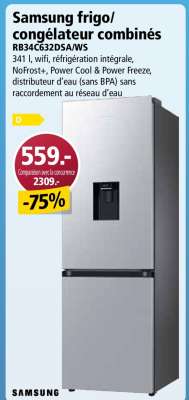Samsung frigo/congélateur combinés