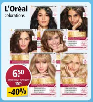 L'Oréal colorations