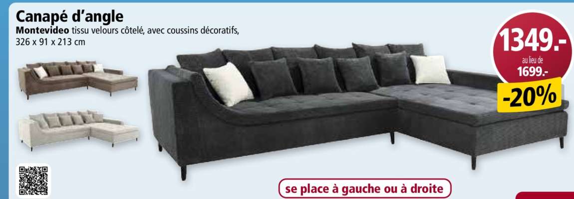 Canapé d'angle