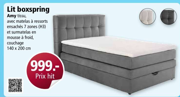 Lit boxspring