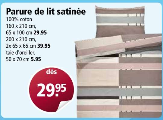 Parure de lit satinée