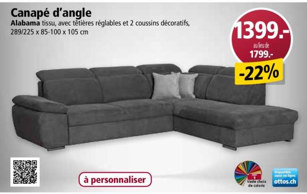 Canapé d'angle