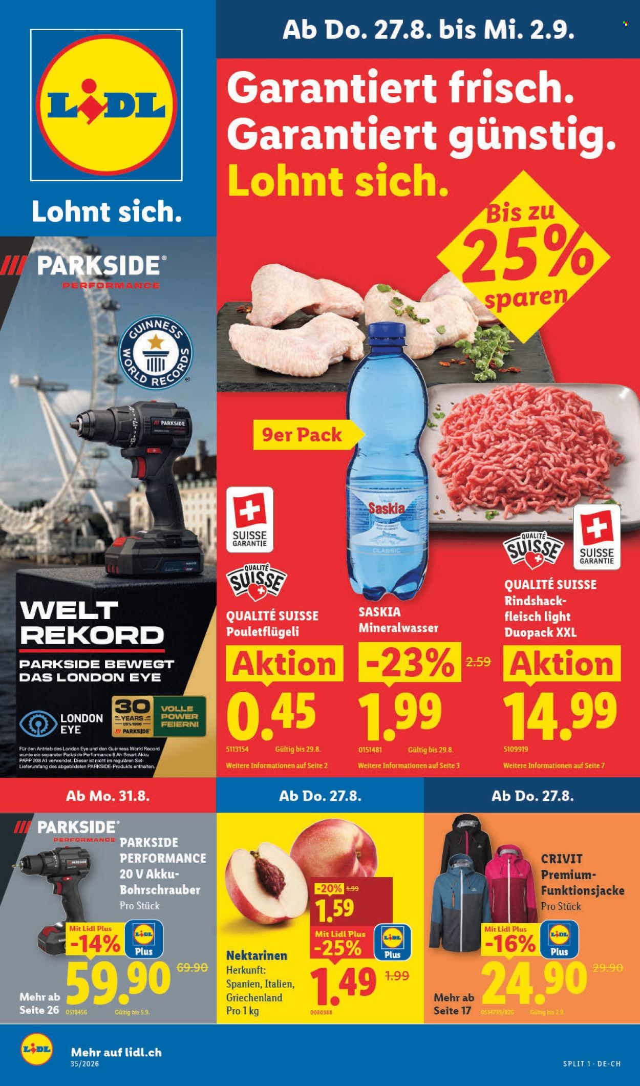 Catalogue Lidl - 27.8.2026 - 2.9.2026. Page 1. Page 1