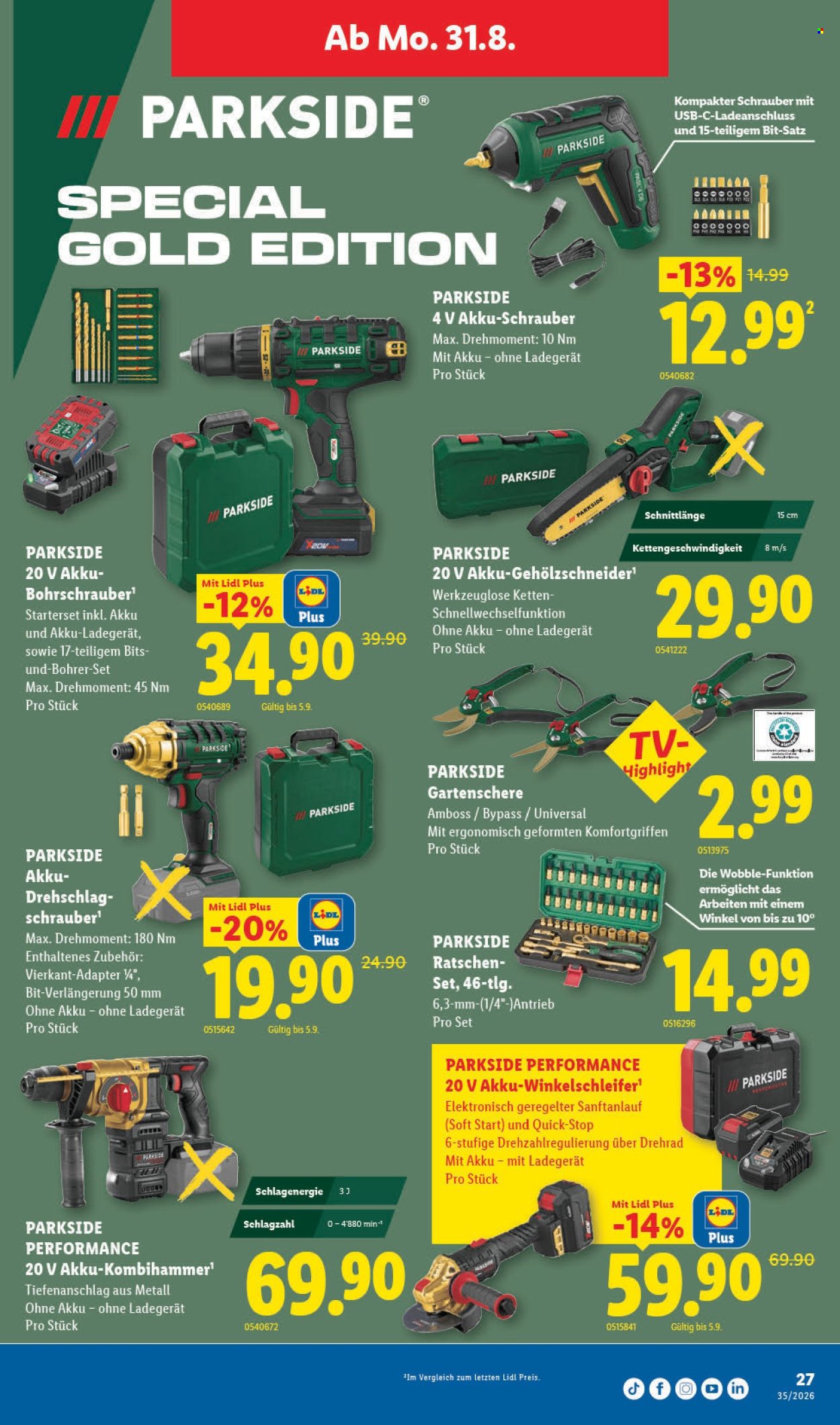 Catalogue Lidl - 27.8.2026 - 2.9.2026. Page 31. Page 31