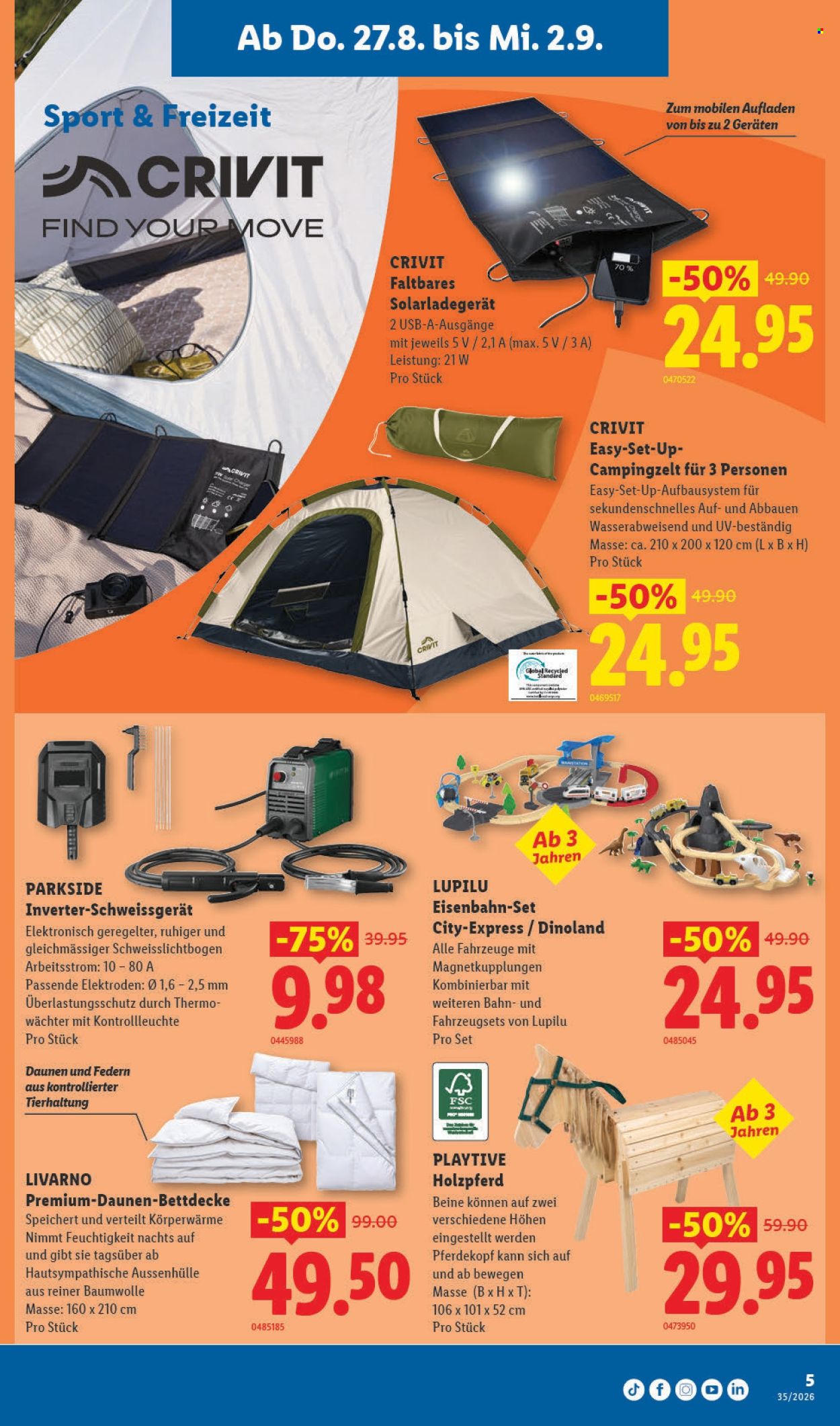Catalogue Lidl - 27.8.2026 - 2.9.2026. Page 5. Page 5