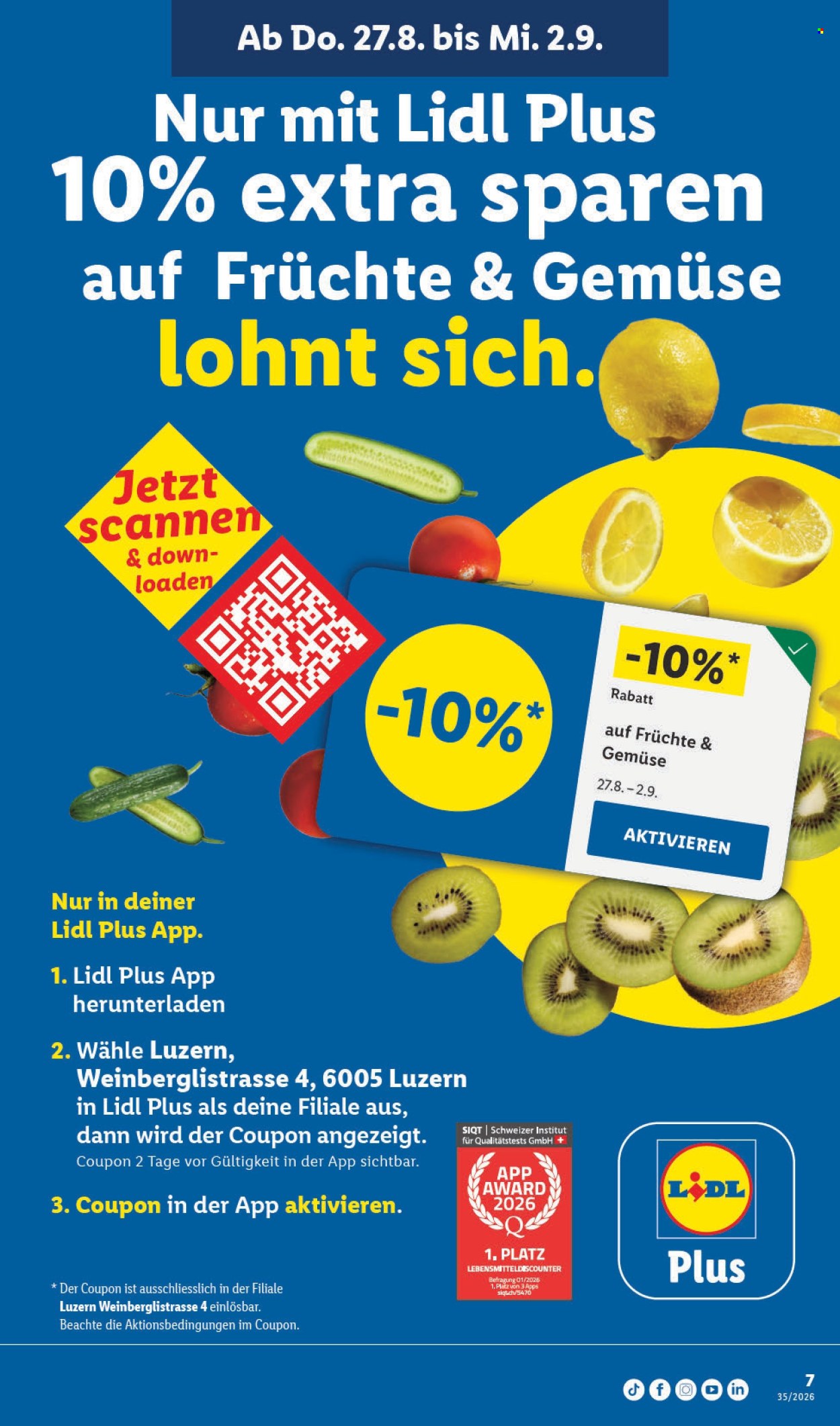Catalogue Lidl - 27.8.2026 - 2.9.2026. Page 7. Page 7